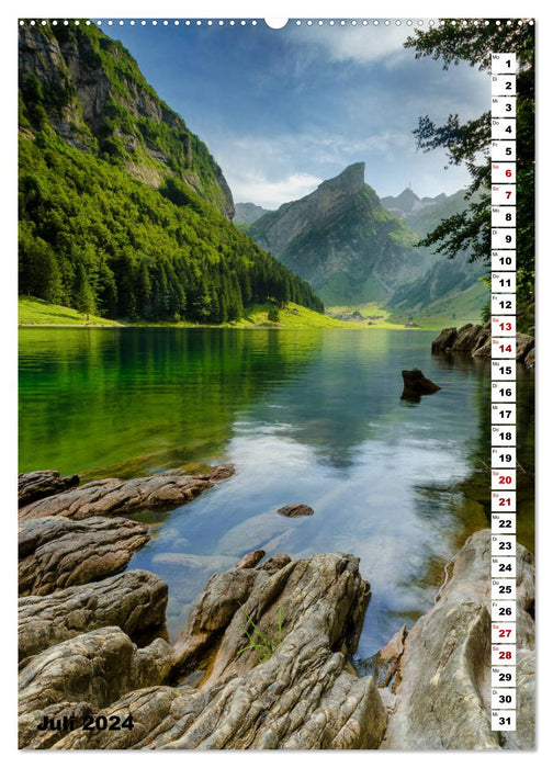 Beauty of the mountain lakes (CALVENDO Premium Wall Calendar 2024) 
