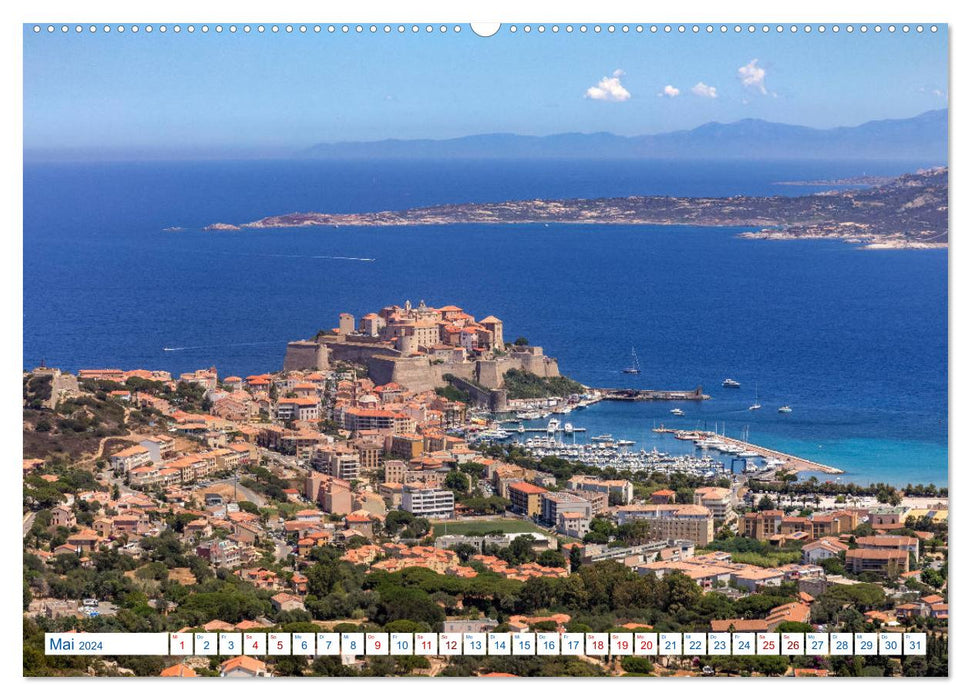 La Corse, l'île paradisiaque sauvage de la Méditerranée (Calendrier mural CALVENDO 2024) 