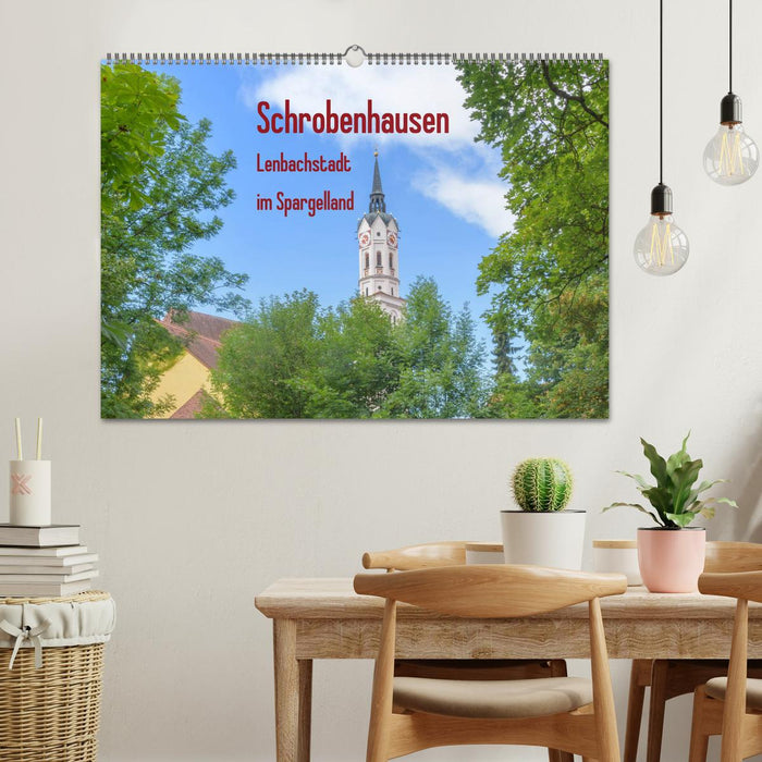 Schrobenhausen - Lenbachstadt au pays de l'asperge (calendrier mural CALVENDO 2024) 