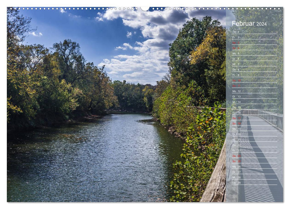 Sud. Planificateur des Appalaches (Calvendo Premium Wall Calendar 2024) 