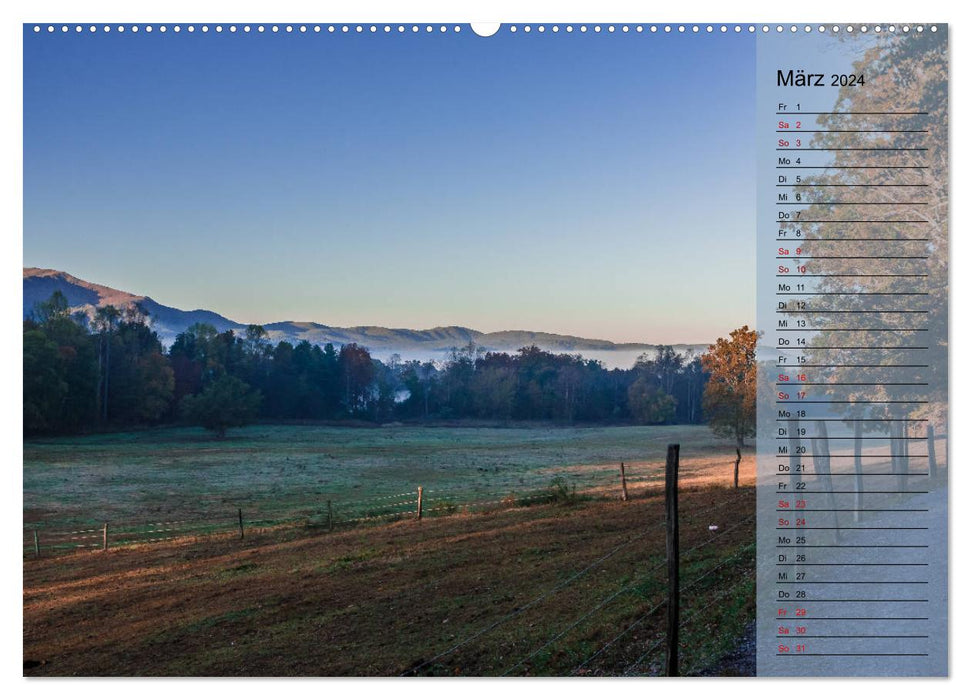 Südl. Appalachen Planer (CALVENDO Premium Wandkalender 2024)