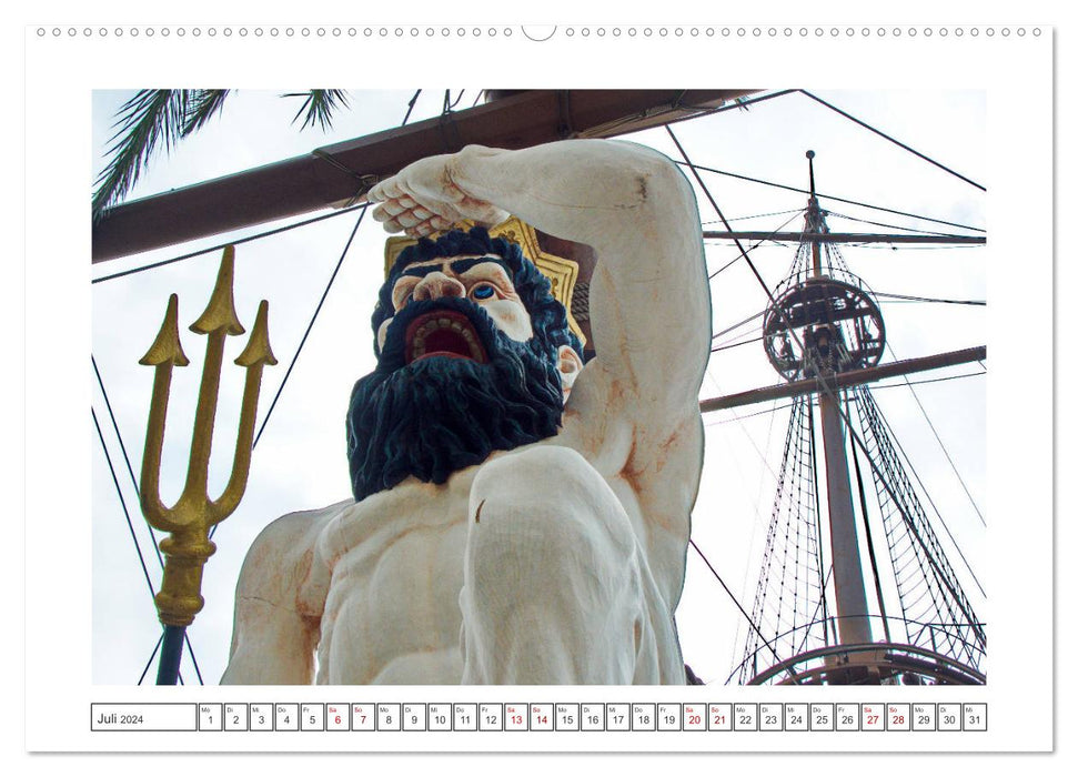 Im Hafen von Genua (CALVENDO Premium Wandkalender 2024)