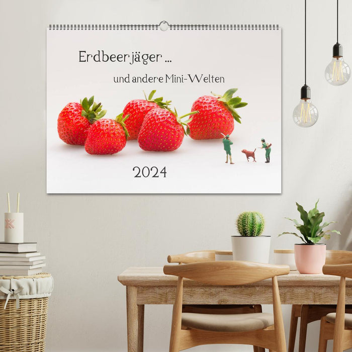 Chasseurs de Fraises... et autres mini mondes (Calendrier mural CALVENDO 2024) 