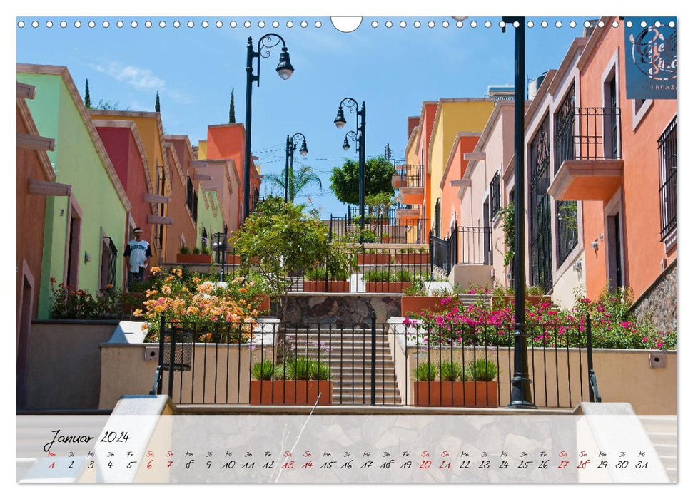 Mexique - Diversité colorée dans la ville et la campagne (Calendrier mural CALVENDO 2024) 