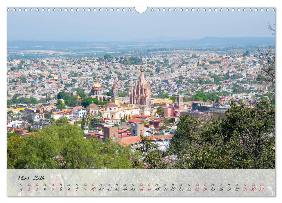Mexico - Colorful diversity in city and country (CALVENDO wall calendar 2024) 