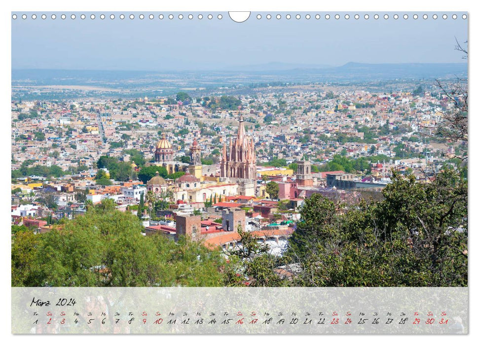 Mexique - Diversité colorée dans la ville et la campagne (Calendrier mural CALVENDO 2024) 