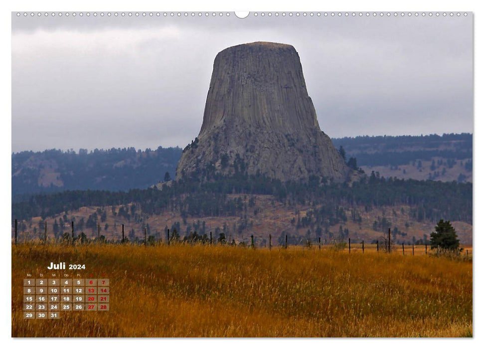 État d'égalité du Wyoming (Calvendo Premium Calendrier mural 2024) 