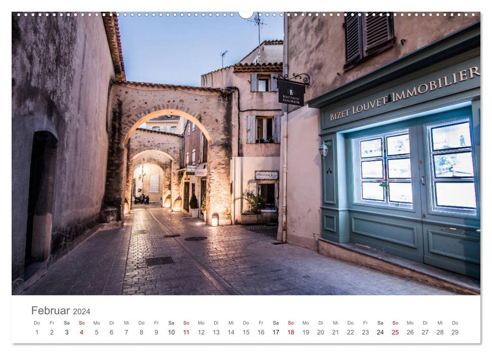 Saint Tropez - Early Morning Street Photography (CALVENDO Wandkalender 2024)