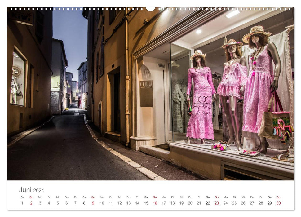 Saint Tropez - Early Morning Street Photography (CALVENDO Wall Calendar 2024) 