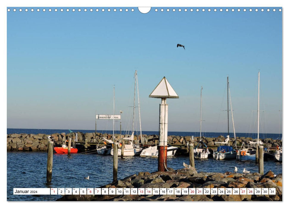 Baltic Sea resort Poel Island (CALVENDO wall calendar 2024) 