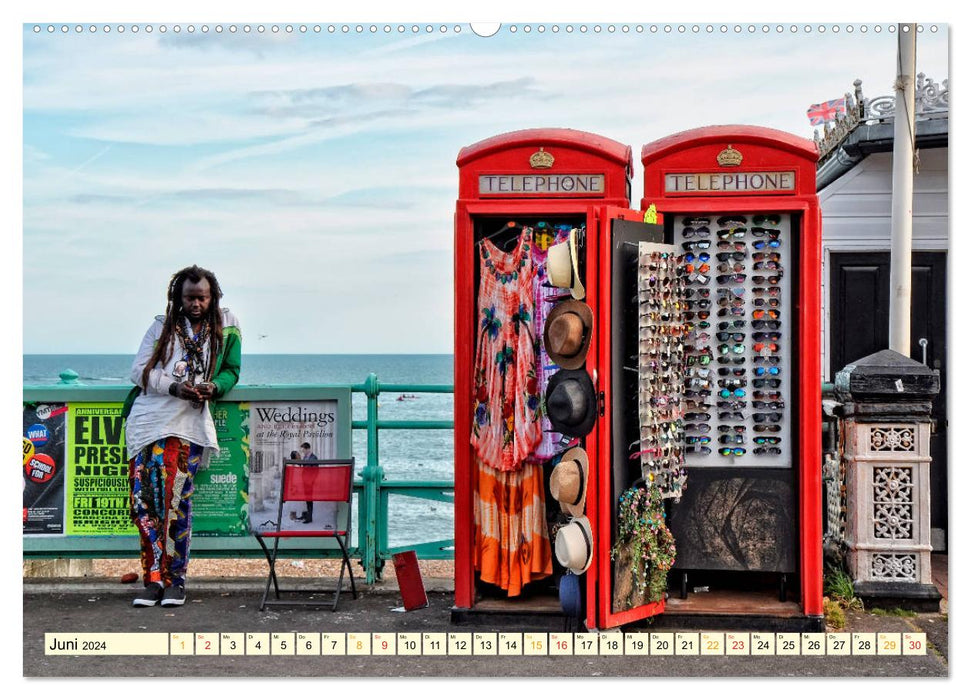 Die bekannteste Telefonzelle der Welt - Telephone Booth (CALVENDO Premium Wandkalender 2024)