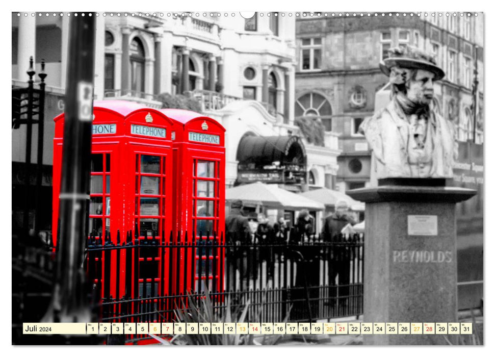Die bekannteste Telefonzelle der Welt - Telephone Booth (CALVENDO Premium Wandkalender 2024)