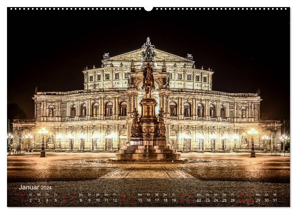 Deutschland Impressionen bei Nacht (CALVENDO Premium Wandkalender 2024)