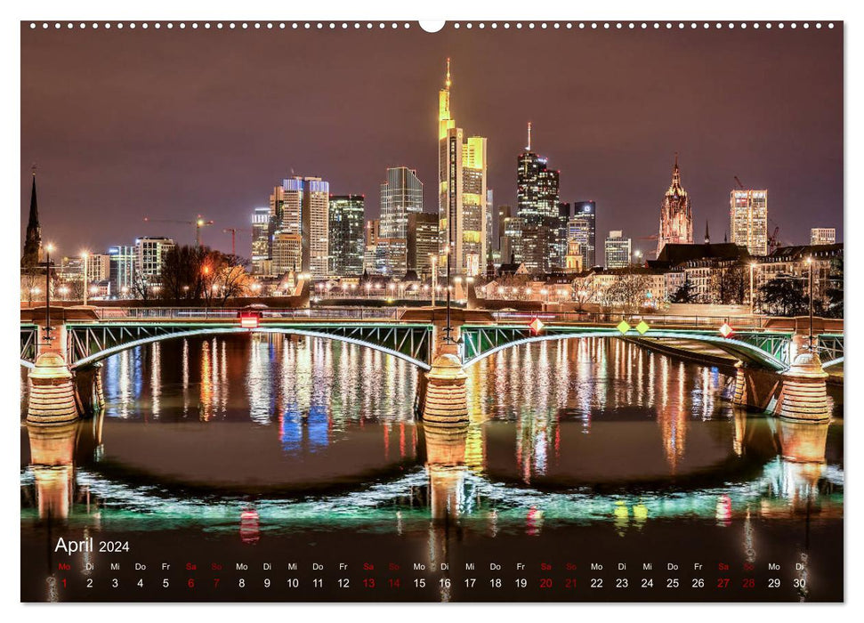 Deutschland Impressionen bei Nacht (CALVENDO Premium Wandkalender 2024)