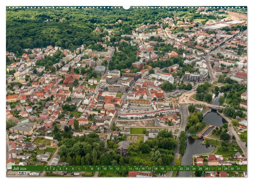 Eberswalde in Luftbildern (CALVENDO Premium Wandkalender 2024)