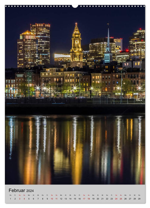 BOSTON Historie und urbane Idylle (CALVENDO Wandkalender 2024)