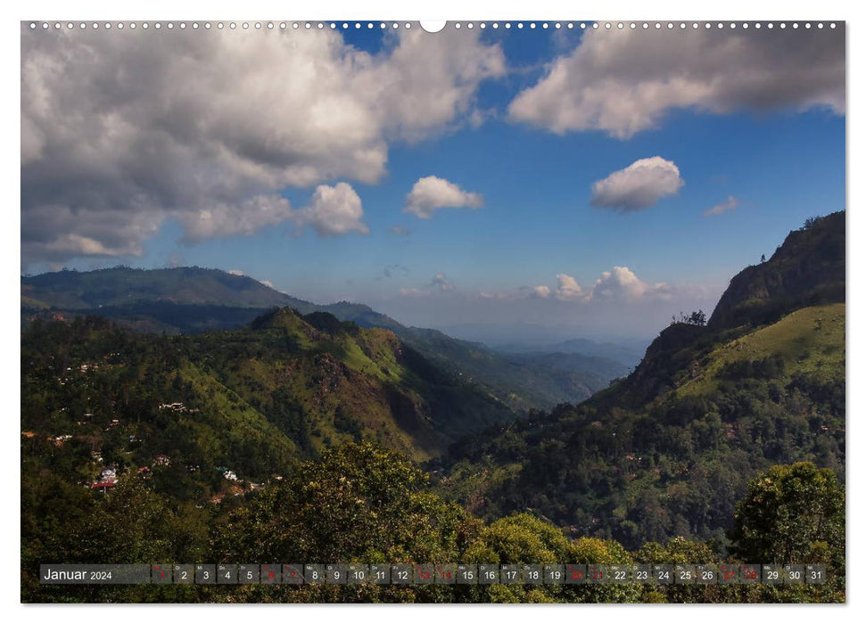 Reise nach Sri Lanka (CALVENDO Wandkalender 2024)