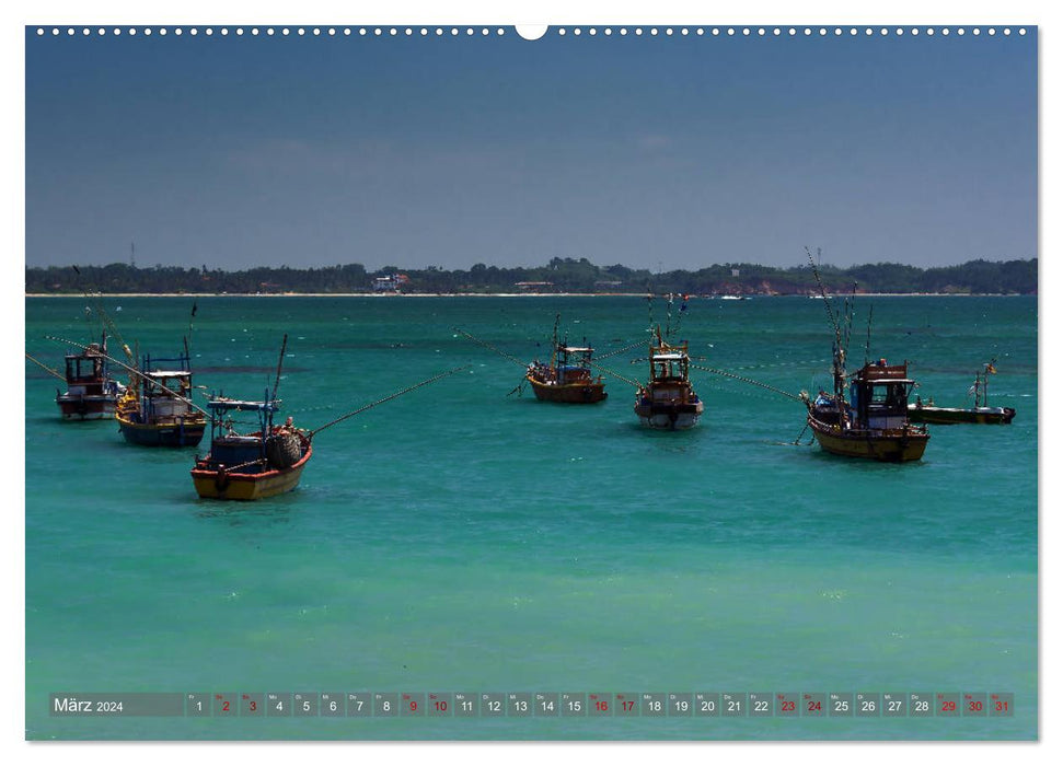 Reise nach Sri Lanka (CALVENDO Wandkalender 2024)