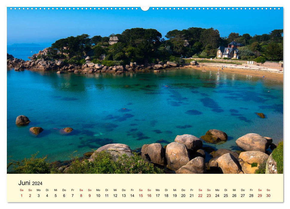 Unique Côte Granit Rose (CALVENDO Premium Wall Calendar 2024) 