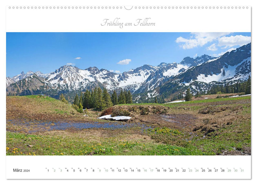 Wanderlust Oberstdorf 2024 (CALVENDO Premium Wall Calendar 2024) 