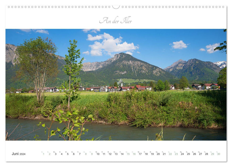Wanderlust Oberstdorf 2024 (CALVENDO Premium Wall Calendar 2024) 