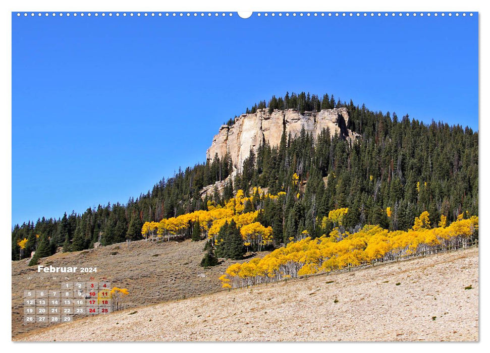 Wyoming Equality State (CALVENDO Wall Calendar 2024) 