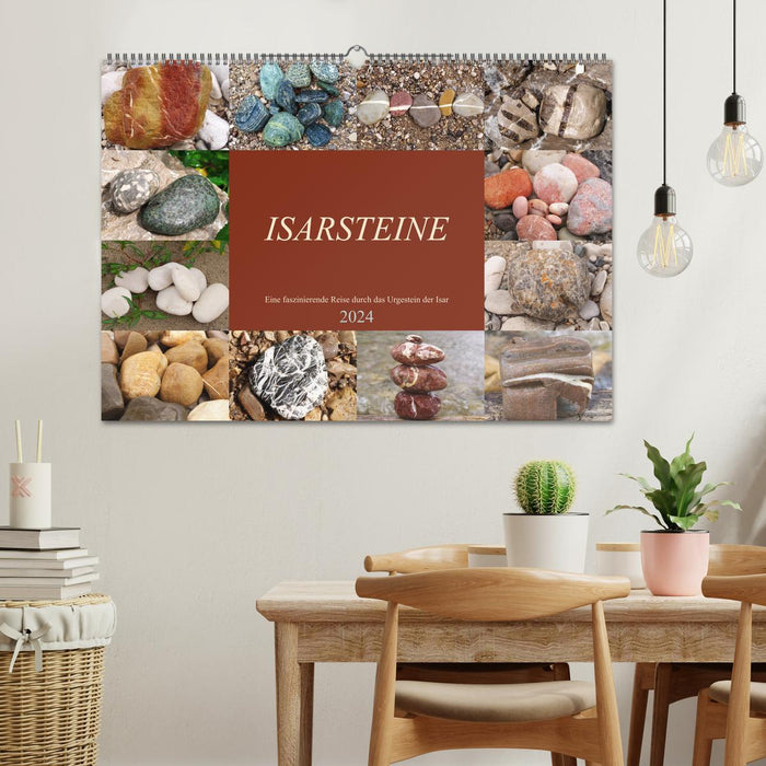 Isarsteine - Eine faszinierende Reise durch das Urgestein der Isar (CALVENDO Wandkalender 2024)