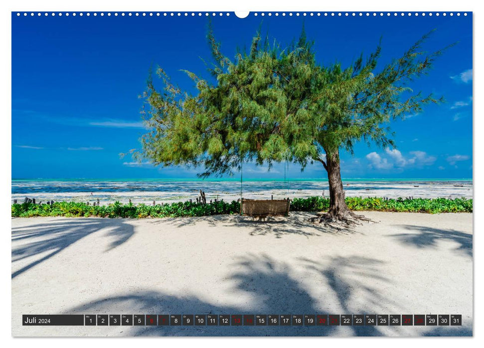 Inselparadies Sansibar (CALVENDO Premium Wandkalender 2024)