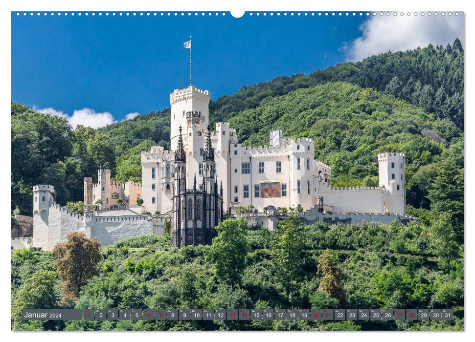 Burgen der Rheinromantik (CALVENDO Wandkalender 2024)
