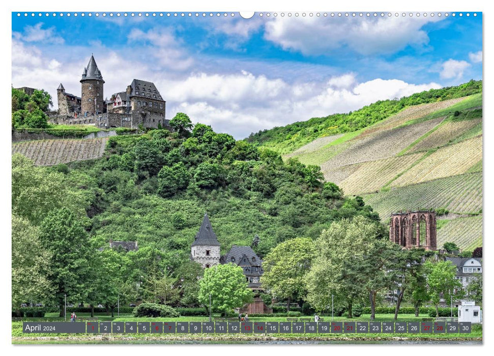 Burgen der Rheinromantik (CALVENDO Wandkalender 2024)