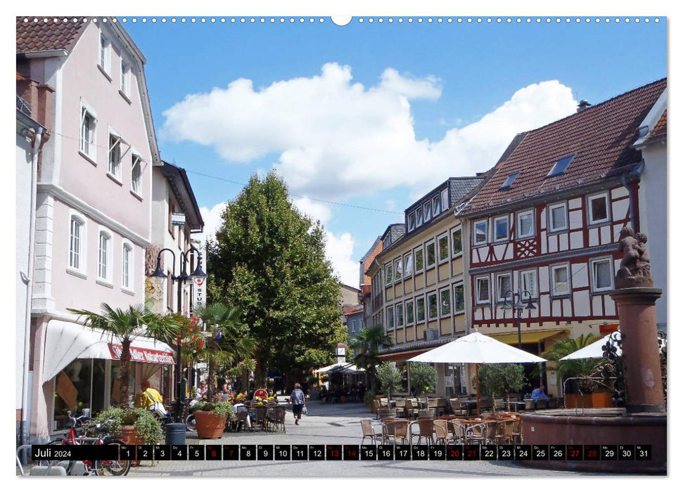 Bensheim an der Bergstrasse worth seeing (CALVENDO Premium Wall Calendar 2024) 