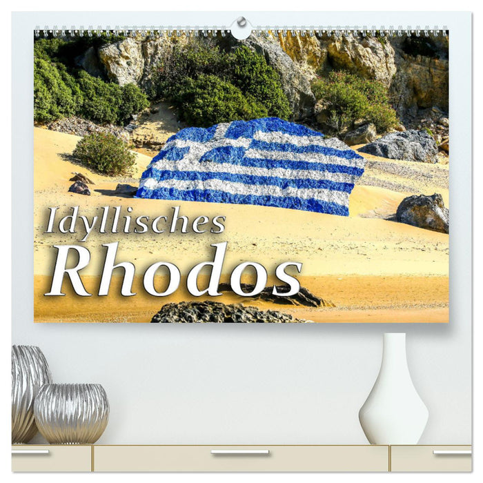 Idyllisches Rhodos (CALVENDO Premium Wandkalender 2024)