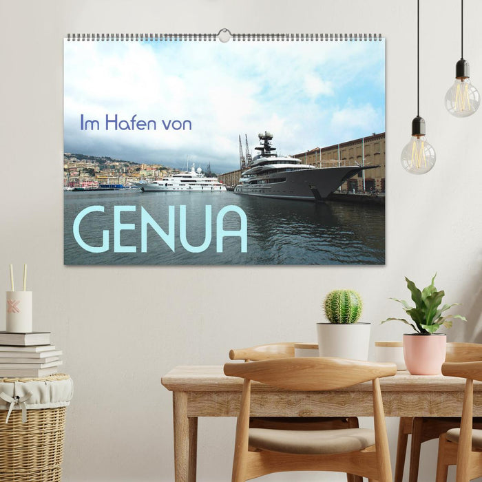 Im Hafen von Genua (CALVENDO Wandkalender 2024)