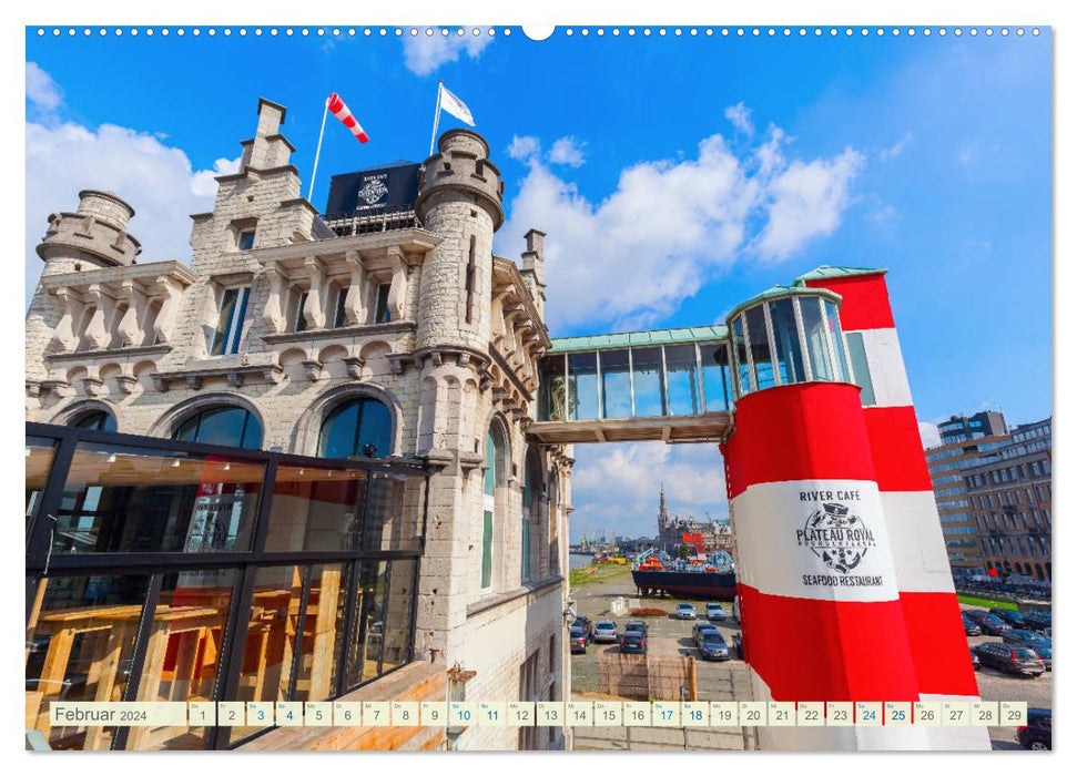 Fotografische Impressionen aus Antwerpen (CALVENDO Premium Wandkalender 2024)