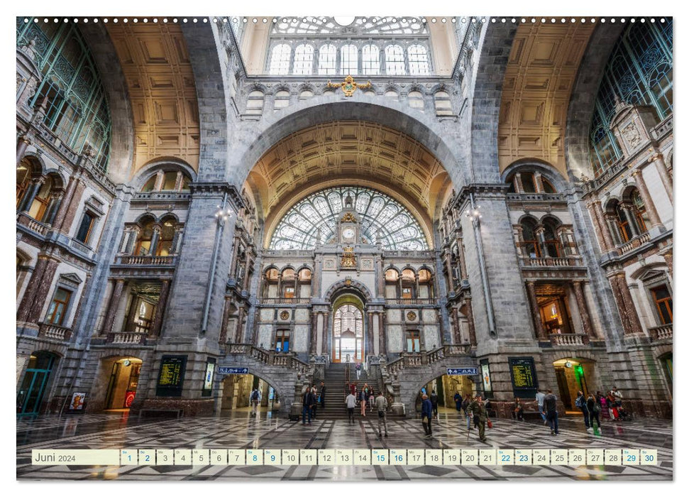 Fotografische Impressionen aus Antwerpen (CALVENDO Premium Wandkalender 2024)