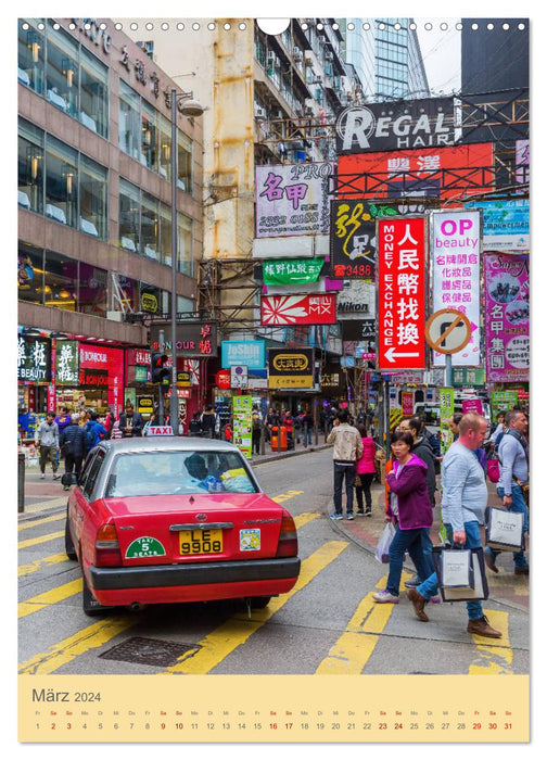 Stadtansichten von Hong Kong (CALVENDO Wandkalender 2024)