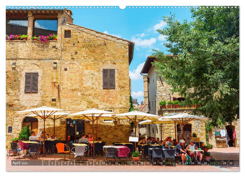 San Gimignano, the city of towers (CALVENDO Premium Wall Calendar 2024) 