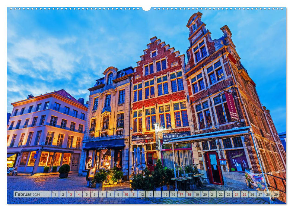 Gent - die geschichtsträchtige Perle in Flandern (CALVENDO Premium Wandkalender 2024)