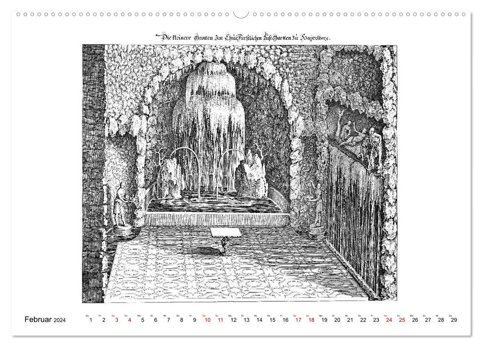 Heidelberg – Kupferstiche von Matthäus Merian d. Ä. (1593-1650) (CALVENDO Premium Wandkalender 2024)