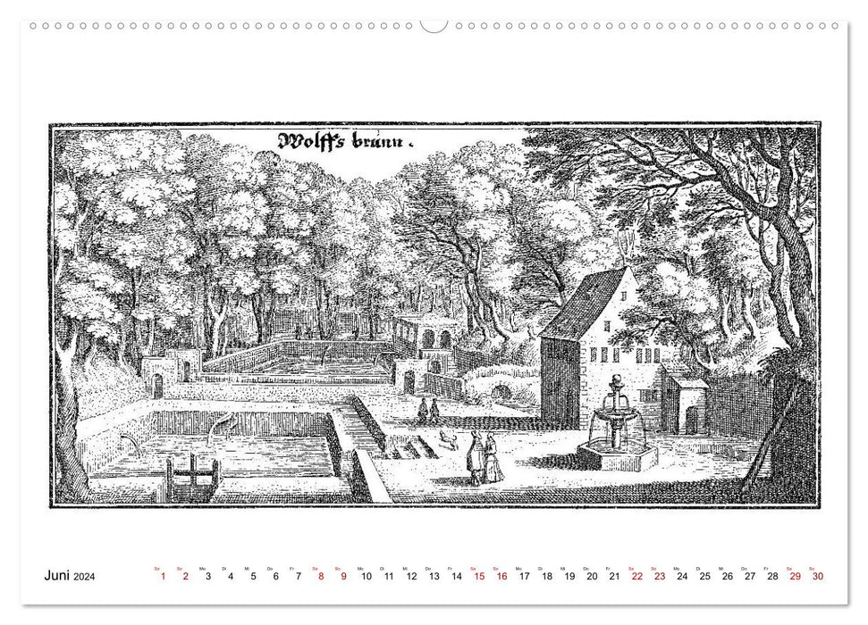 Heidelberg – Kupferstiche von Matthäus Merian d. Ä. (1593-1650) (CALVENDO Premium Wandkalender 2024)