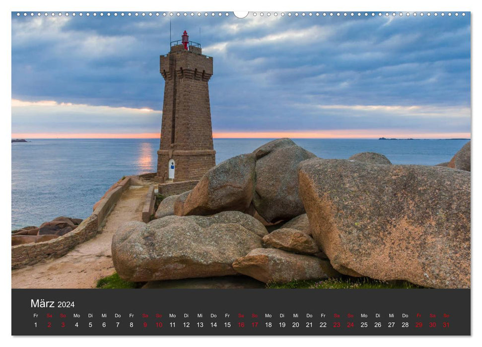 Côte de Granit Rose - Ein Küstenbereich in der Bretagne (CALVENDO Premium Wandkalender 2024)