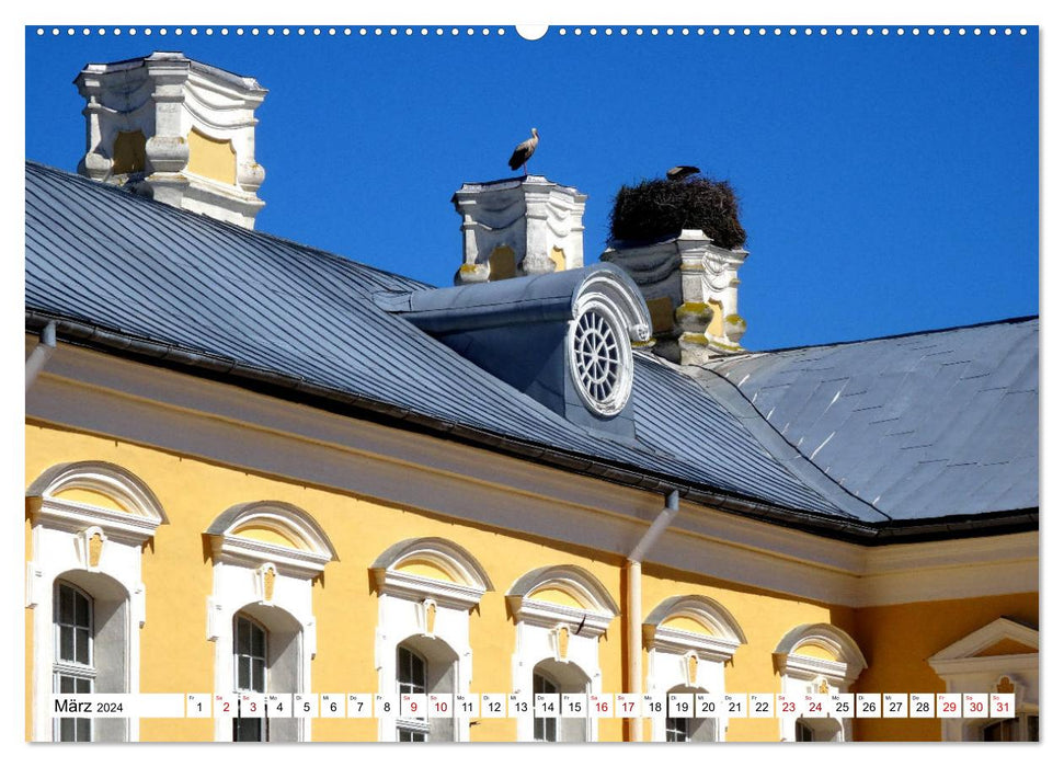 Traumschloss Ruhenthal - Das Versailles des Baltikums (CALVENDO Wandkalender 2024)