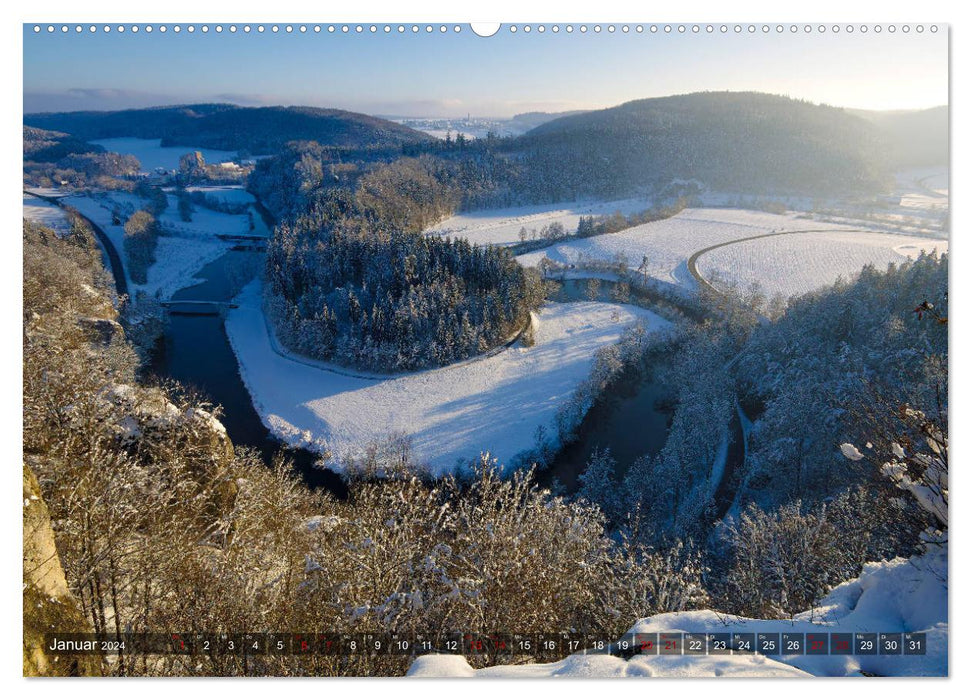 JahresZeiten an der Oberen Donau (CALVENDO Premium Wandkalender 2024)