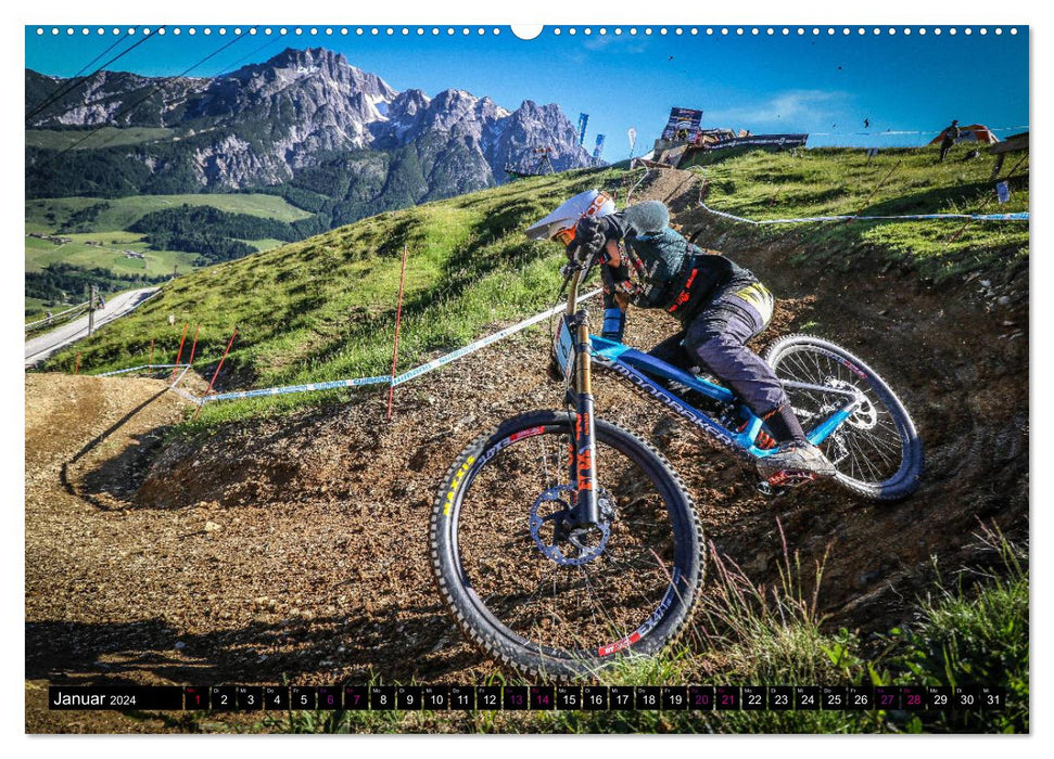 Women Downhill Racing (CALVENDO Premium Wandkalender 2024)