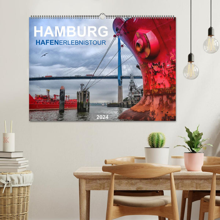 Hamburg Hafenerlebinstour (CALVENDO Wandkalender 2024)