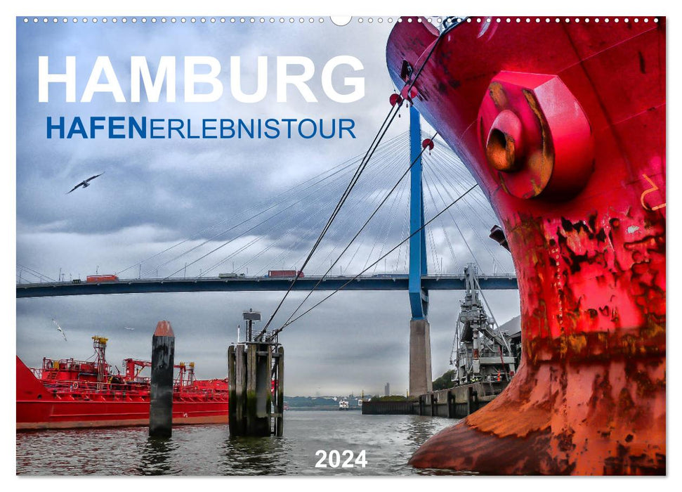 Hamburg Hafenerlebinstour (CALVENDO Wandkalender 2024)