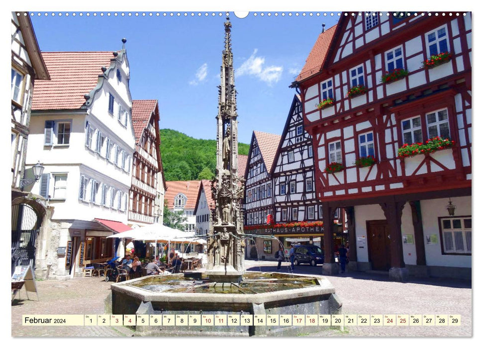 Unterwegs in Bad Urach (CALVENDO Premium Wandkalender 2024)