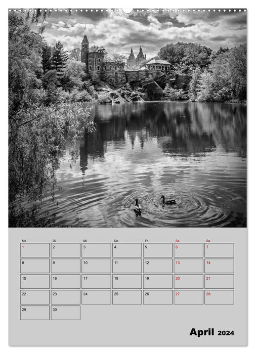 NEW YORK CITY Monochrome Stadtansichten (CALVENDO Premium Wandkalender 2024)