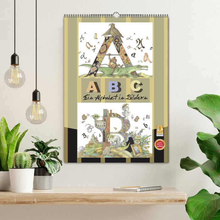 ABC. Ein Alphabet in Bildern. (CALVENDO Wandkalender 2024)