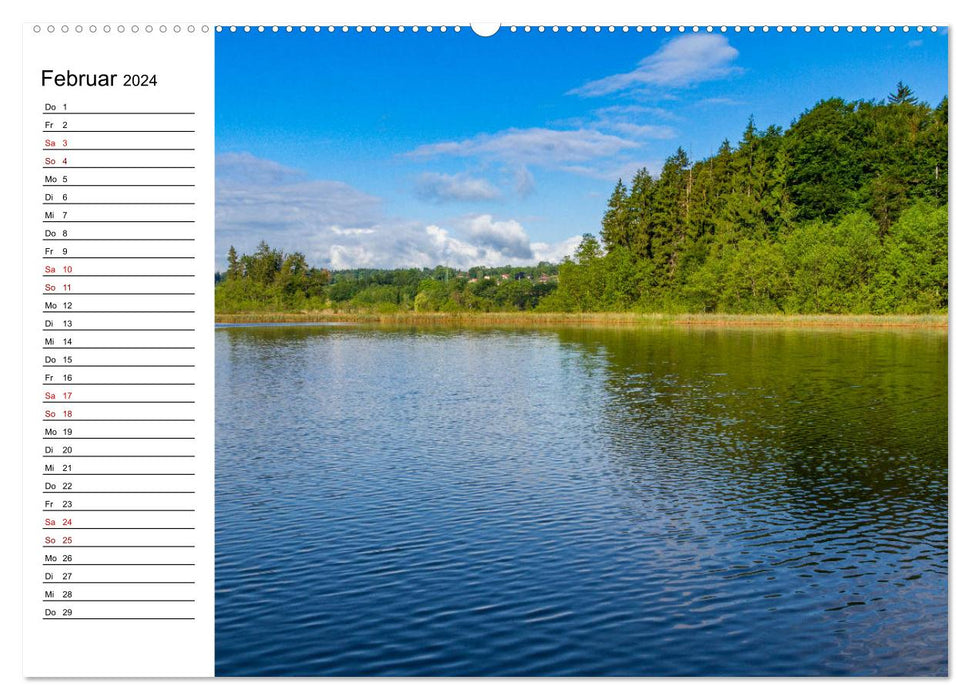 Seen im Chiemgau (CALVENDO Premium Wandkalender 2024)